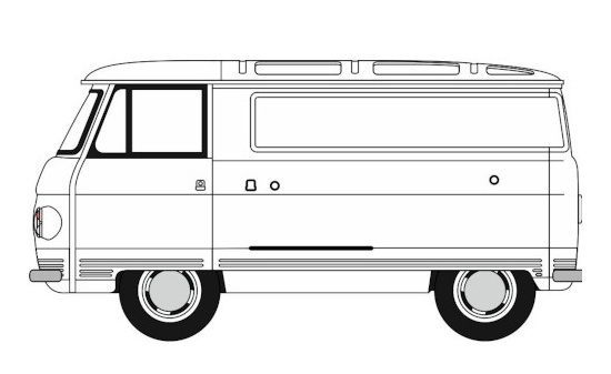 Oxford OXF76PB011 Commer PB - weiss 1:76