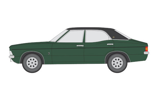 Oxford OXF76COR3010 Ford Cortina MKIII - dunkelgrün , schwarz 1:76