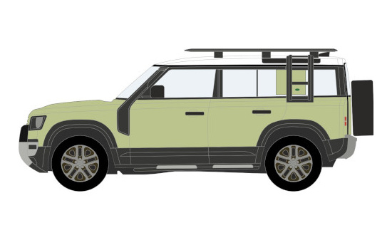 Oxford 76ND110003 Land Rover Defender 110 Explorer, metallic-grün 1:76