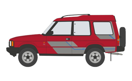 Oxford OXF43DS1001 Land Rover Discovery 1 - rot (Metallic) , Dekor 1:43