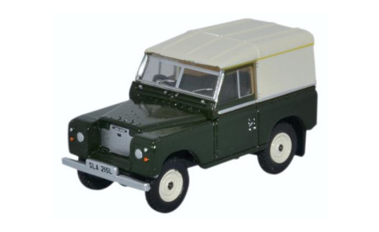 Oxford OXF76LR3S005 Land Rover Series III SWB Hard Top - dunkelgrün , beige - Vorbestellung 1:76