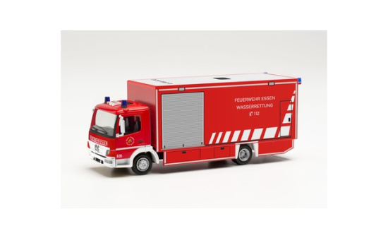 Herpa 096553 Mercedes-Benz Atego Koffer-LKW Feuerwehr Essen Wasserrettung 1:87