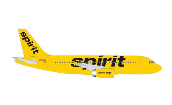 Herpa 535809 Spirit Airlines Airbus A319 N532NK - Vorbestellung 1:500