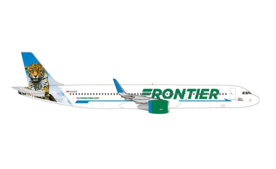 Herpa 535847 Frontier Airlines Airbus A321 - N712FR Spot the Jaguar - Vorbestellung 1:500