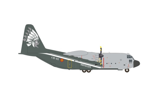 Herpa 571791 Belgian Air Component Lockheed C-130H Hercules - 20 Squadron, 15 Wing, Melsbroek Air Base 50 Years of
Hercules CH-01 - Vorbestellung 1:200