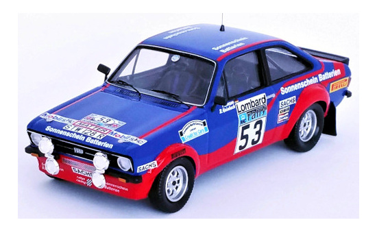 Trofeu RRUK67 Ford Escort Mk II RS 1800, No.53, Sonnenschein Batterien, Rallye WM, RAC Rallye, R.Hainbach/P.Linzen, 1977 1:43