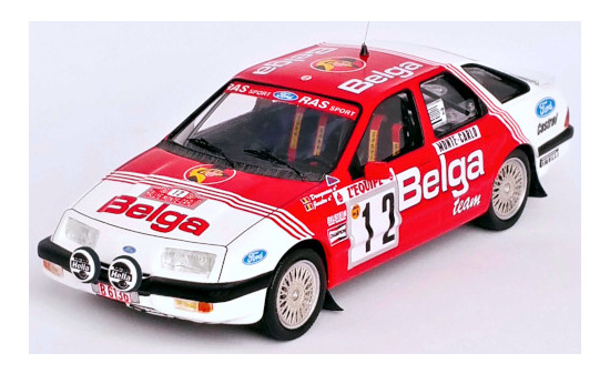 Trofeu RRFR32 Ford Sierra XR 4x4, No.12, Belga, Rallye WM, Rallye Monte Carlo, R.Droogmans/R.Joosten, 1987 1:43