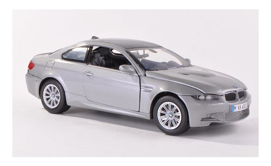 Motormax 73347MET-GREY BMW M3 (E92M), metallic-grau/carbon 1:24