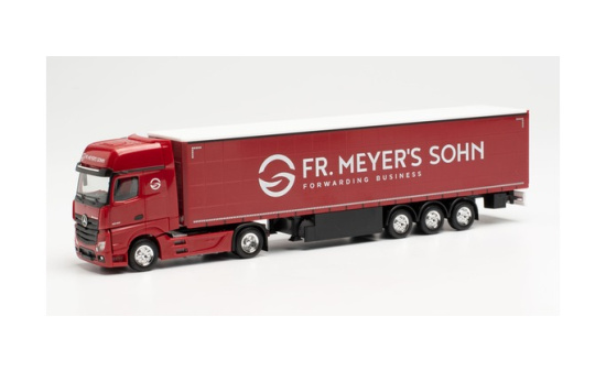 Herpa 947169 Mercedes-Benz Actros Giga Gardinenplanen-Sattelzug 