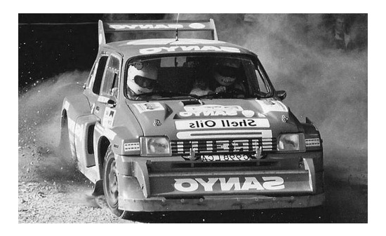 IXO RAC362B MG Metro 6R4, RHD, No.35, Sanyo, RAC Rally, W.Rutherford/B.Harris, 1986 1:43