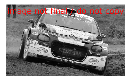 IXO RAM818LQ Citroen C3 Rally2, No.9, Rallye du Condroz, C. De Cecco/J.Humblet, 2021 1:43
