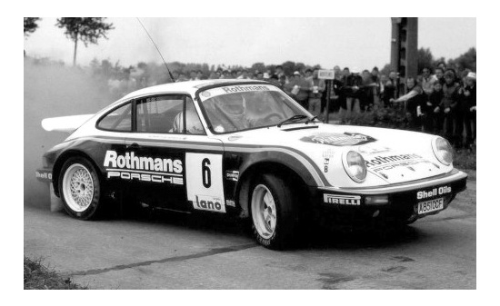 IXO RAC335LQ Porsche 911 SC/RS, No.6, Rothmans, Rally Ypern, H.Toivonen/I.Grindrod, 1984 1:43