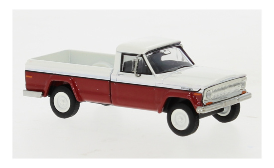 Brekina 19813 Jeep Gladiator B, weiss/rot, 1968 1:87