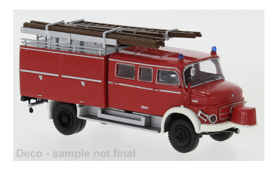 Brekina 47141 Mercedes LAF 1113 LF 16, rot/weiss, mit Vorbaupumpe, 1972 1:87