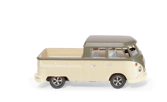 Wiking 078907 VW T1 Doppelkabine - olivgrau/perlweiß 1:87