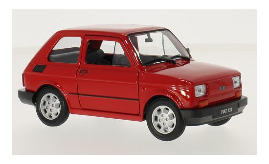 Welly 24066W-RED Fiat 126p, rot 1:24