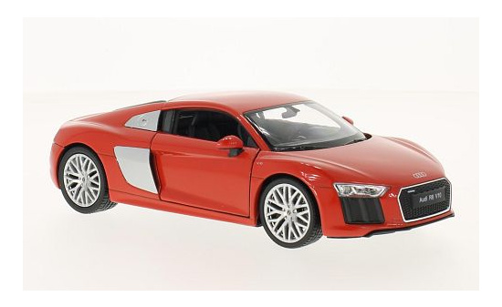 Welly 24065W-RED Audi R8 V10, rot 1:24