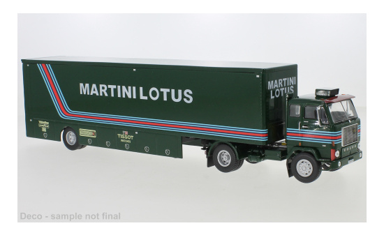 IXO TTR025 Volvo F88, Martini-Lotus Racing, Race Transport 1:43