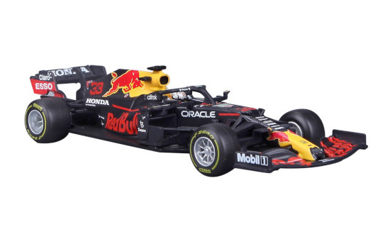 Bburago 18-38056V Red Bull Honda RB16B, No.33, Red Bull Racing Honda, Formel 1, mit Fahrerfigur, M.Verstappen, 2021 1:43
