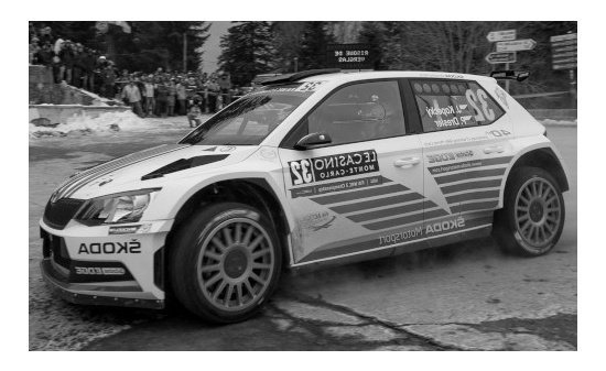IXO 24RAL013B Skoda Fabia R5, No.32, Rallye WM, Rallye Monte Carlo, J.Kopecky/P.Dresler, 2017 1:24