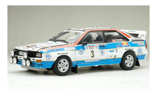 Sun Star 4254 Audi quattro A2, No.3, ellesse, Rallye WM, Rally Argentinien, J.Recalde/J.Del Buono, 1984 1:18