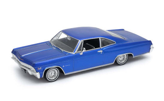 Welly 22417LR-BLUE Chevrolet Impala SS 396 Tuning, metallic-blau, 1965 1:24