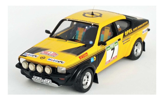 Trofeu DSN10 Opel Kadett C GT/E, No.7, Opel Euro Händlerteam, Rallye WM, Rally Portugal, A.Kulläng/C.-G.Andersson, 1976 1:43