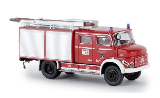 Brekina 47175 Mercedes LAF 1113 TLF 16, Feuerwehr Metzingen, mit Rolläden, 1972 1:87