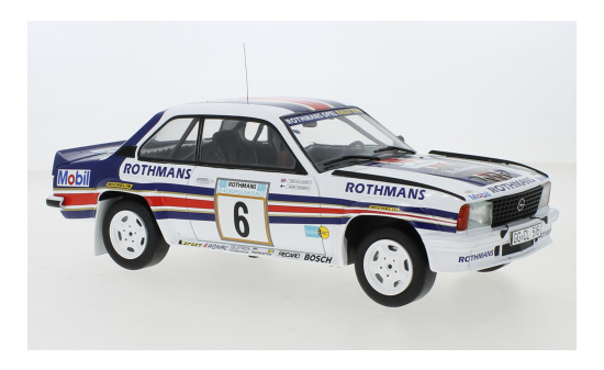 IXO 18RMC097B20 Opel Ascona B 400, No.6, Rothmans Opel Rally Team, Rothmans, Rallye WM, Rally Acropolis, H.Toivonen/F.Gallagher, 1982 1:18