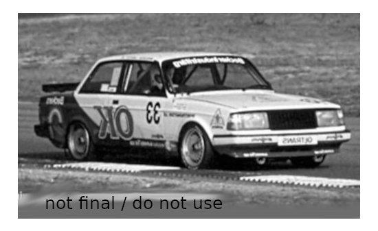 IXO 18RMC105B20 Volvo 240 Turbo, No.33, OK, ETCC, Zolder, P-G.Andersson/G.Petersson, 1985 - Vorbestellung 1:18