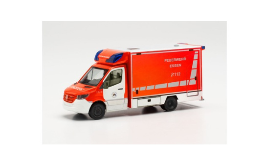 Herpa 096737 Mercedes-Benz Sprinter `18 Fahrtec RTW Feuerwehr Essen 1:87