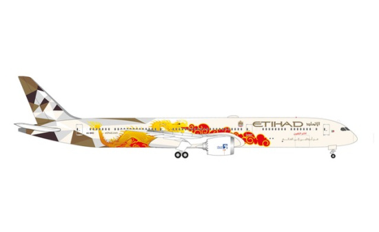 Herpa 535960 Etihad Airways Boeing 787-10 Dreamliner Choose China A6-BMD 1:500