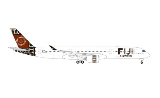 Herpa 536059 Fiji Airways Airbus A350-900 DQ-FAI Island of Viti Levu 1:500