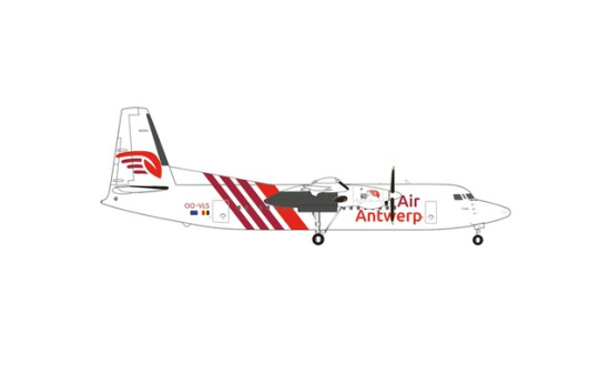 Herpa 571920 Air Antwerp Fokker 50 - OO-VLS 1:200