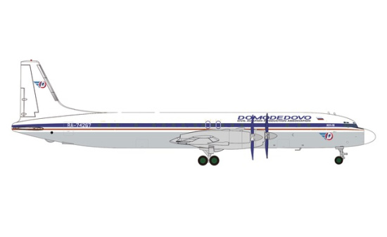 Herpa 571937 Domodedovo Airlines Ilyushin IL-18 RA-74267 1:200