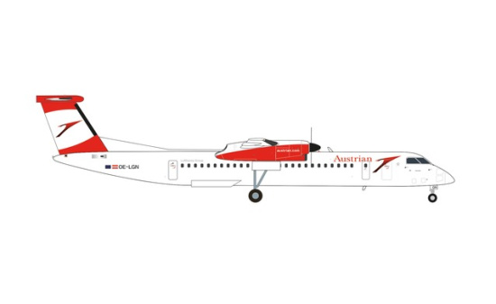 Herpa 571975 Austrian Airlines Bombardier Q400 (new colors) OE-LGN Gmunden 1:200