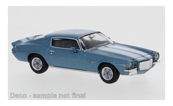 Brekina 19911 Chevrolet Camaro Z 28, metallic-blau/weiss, 1966 1:87