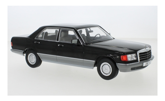 MCG 18184 Mercedes S-Klasse (W126), schwarz, 1979 1:18