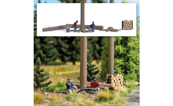 Busch 7973 A-Set: Baumfällung - Vorbestellung 1:87
