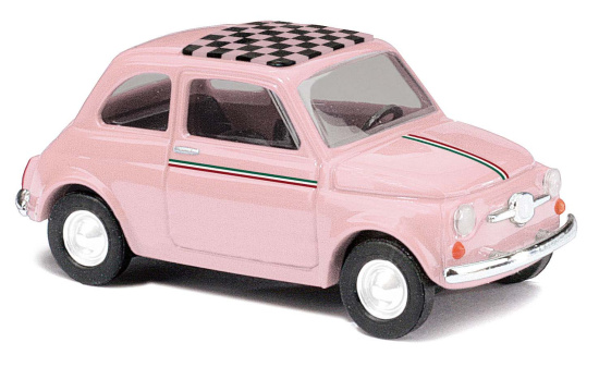 Busch 48733 Fiat 500 pink 1:87