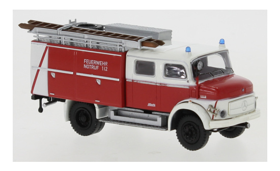 Brekina 47169 Mercedes LAF 1113 TLF 16, rot/weiss, Feuerwehr Hessen, Aufbau Klappen, 1972 1:87
