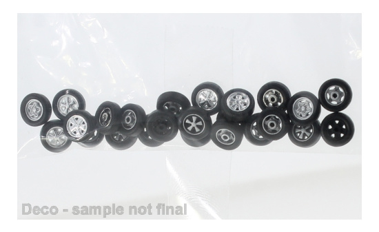 Brekina BRE10071 Zubehör 24 Räder für Porsche 911 - Vorbestellung 1:87
