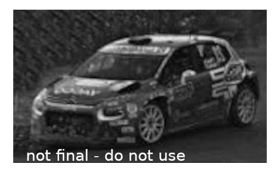 IXO RAM843 Citroen C3 Rally2, No.23, Rallye WM, Rally Monte Carlo , Y.Rossel/B.Boulloud, 2022 1:43