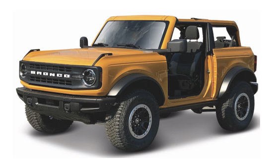 Maisto 31457ORANGE Ford Bronco Badlands, metallic-orange, 2021 1:18
