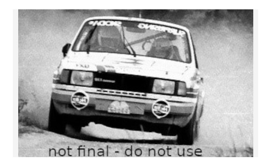 IXO RAC408B22 Skoda 130L, No.5, Rallye Bohemia, J.Haugland/B.Willis, 1988 1:43