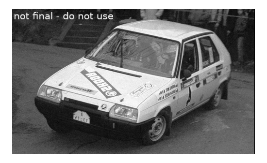 IXO RAC407A22 Skoda Favorit 136L, No.4, Rallye Vala?skaá Zima, L.Krecek/B.Motl, 1989 1:43