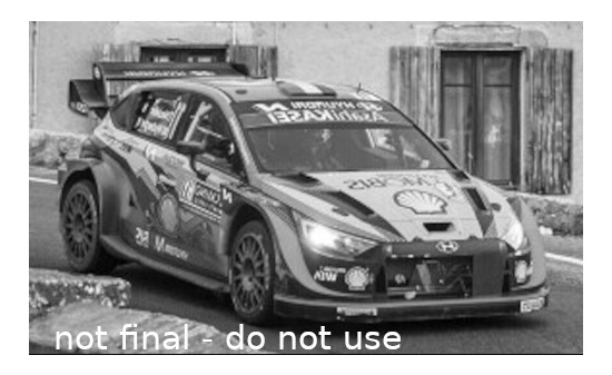 IXO RAM835 Hyundai i20 N Rally1, No.11, Rallye WM, Rallye Monte Carlo, T.Neuville/M.Wydaeghe, 2022 1:43