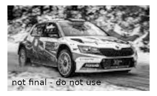 IXO RAM840 Skoda Fabia Rally2 EVO, No.22, Rallye WM, Rally Monte Carlo , N.Gryazin/K.Aleksandrov, 2022 1:43