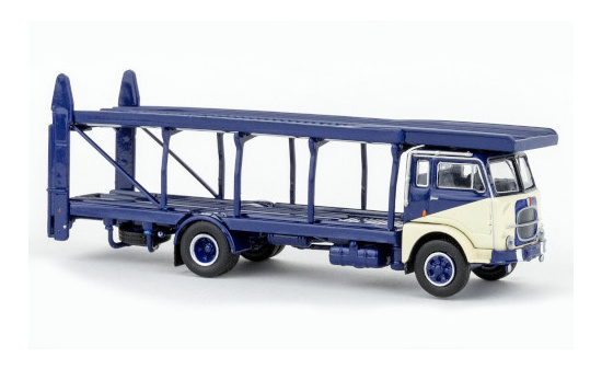 Brekina 58483 Fiat 642 Autotransporter, dunkelblau/hellbeige, 1962 1:87