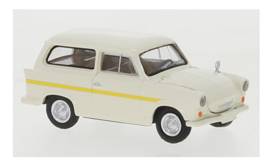 Brekina 27559 Trabant P 50 Kombi, weiss/gelb, Dekor, 1960 1:87